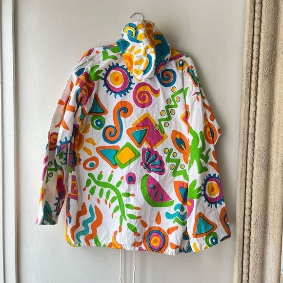 RARE Vintage 80s Michigan Rag Co. Oversized Hooded Jacket, UNISEX - Picture 10 of 12